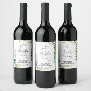 Étiquette Pour Bouteilles De Vin Je suis enceinte Nouveau bébé Grossesse Faire-part