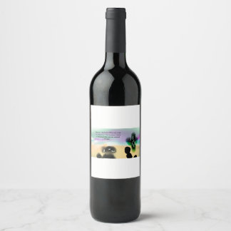 Étiquette Pour Bouteilles De Vin jésus marche avec nous