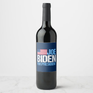 Étiquette Pour Bouteilles De Vin Joe Biden, Président