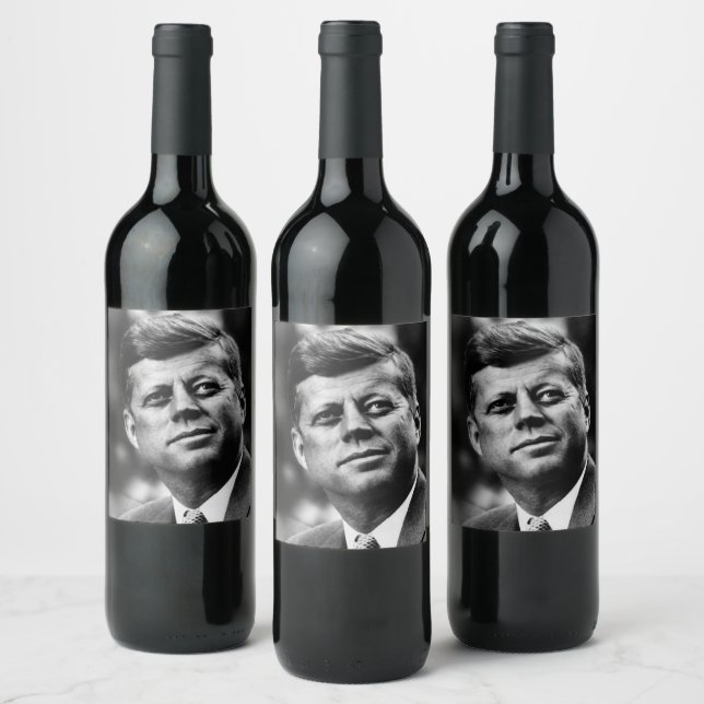 Étiquette Pour Bouteilles De Vin John F Kennedy (Bouteilles)