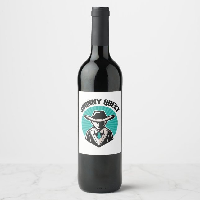 Étiquette Pour Bouteilles De Vin Johnny Quest (Devant)