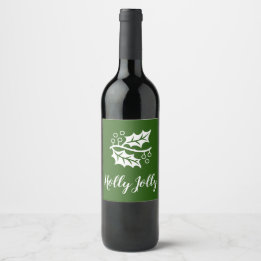 Étiquette Pour Bouteilles De Vin joli motif de HOUX |