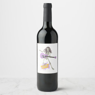 Étiquette Pour Bouteilles De Vin Jouez fort ! 