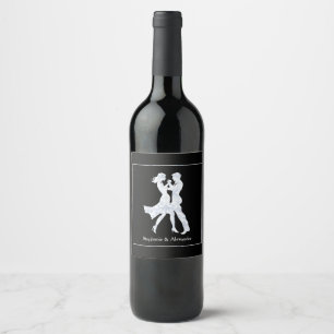 Étiquette Pour Bouteilles De Vin Jour d'anniversaire conjoint Adultes Diamond Dance