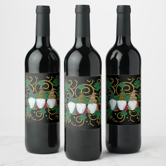 Étiquette Pour Bouteilles De Vin Joyeuse St. Patrick GNOMES (Bouteilles)