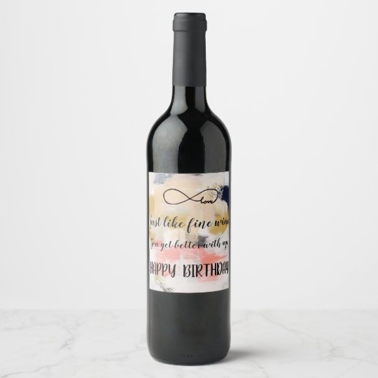 Etiquette Pour Bouteilles De Vin Joyeux Anniversaire Zazzle Fr Etiquette Pour Bouteilles De Vin Joyeux Anniversaire Zazzle Fr