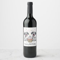 Joyeux anniversaire Great Dane Dogs Cupcake