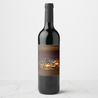Étiquette Pour Bouteilles De Vin Joyeux Halloween