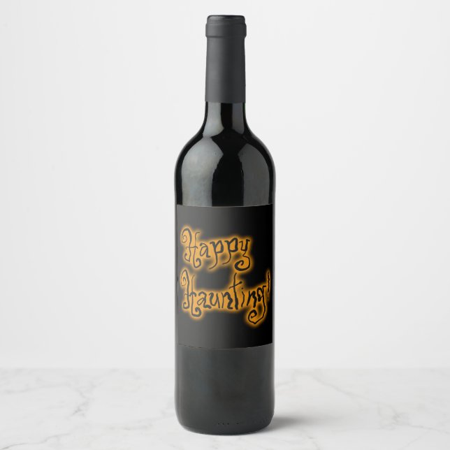 Étiquette Pour Bouteilles De Vin Joyeux Hommage ! | Halloween (Devant)