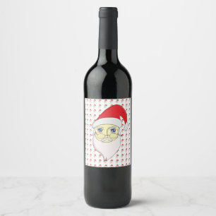 Étiquette Pour Bouteilles De Vin Joyeux Noël Père Noël