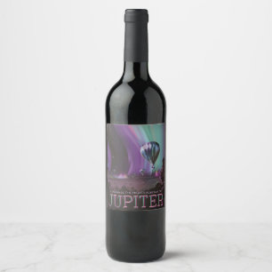 Étiquette Pour Bouteilles De Vin Jupiter Travel by Hot Air Balloon Bighty Aurora