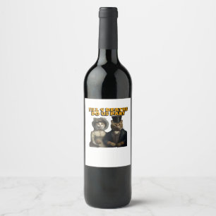 Étiquette Pour Bouteilles De Vin Jusqu'à ce que la mort nous sépare Classique