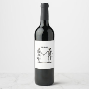 Étiquette Pour Bouteilles De Vin Jusqu'à ce que la mort nous sépare Classique – Cit