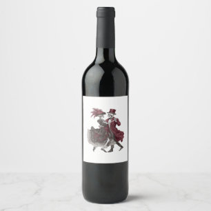 Étiquette Pour Bouteilles De Vin Jusqu'à ce que la mort nous sépare – Couple de squ