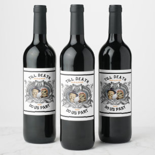 Étiquette Pour Bouteilles De Vin Jusqu'à la mort Faites-nous partie Étiquette de no