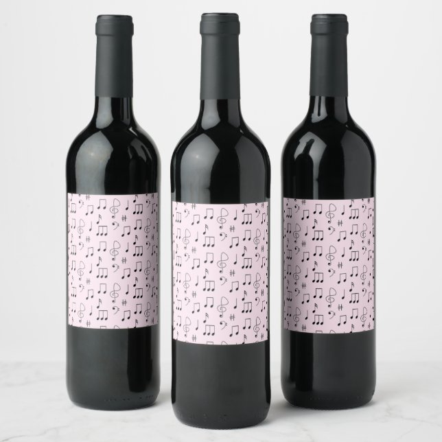 Étiquette Pour Bouteilles De Vin Just Noté Rose (Bouteilles)