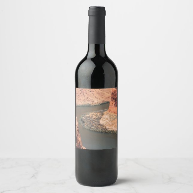 Étiquette Pour Bouteilles De Vin Juste ici (Devant)