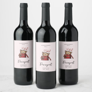 Étiquette Pour Bouteilles De Vin Kit de vinification de chaton de dessin animé mign