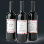 Étiquette Pour Bouteilles De Vin La collection de Mariages de cartes de jeu Monogra<br><div class="desc">Célébrez dans le style avec ces étiquettes de bouteille de vin mariage chic et très tendance. Ce design est facile à personnaliser avec votre libellé d'événement spécial et vos invités seront ravis quand ils verront ces étiquettes fabuleux.</div>