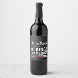Étiquette Pour Bouteilles De Vin La démocratie n'a pas le statut de reine Librety U