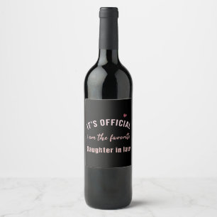 Étiquette Pour Bouteilles De Vin La Fille En Droit Anniversaire Noël De Mor