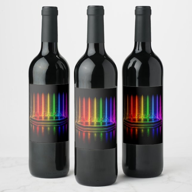 Étiquette Pour Bouteilles De Vin La performance de danse de SlipperyJoe célébrant l (Bouteilles)