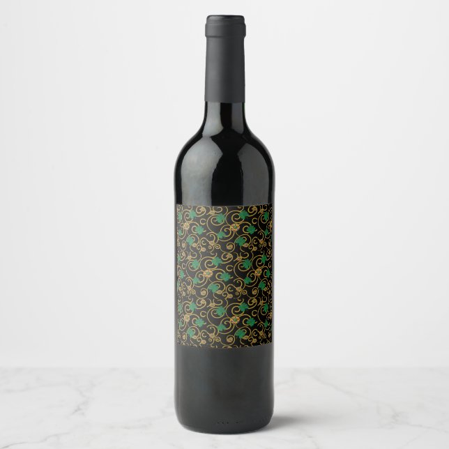 Étiquette Pour Bouteilles De Vin La Saint-Patrick (Devant)