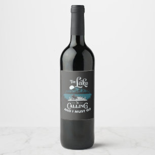 Étiquette Pour Bouteilles De Vin Lac - Lac appelle