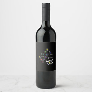 Étiquette Pour Bouteilles De Vin Laissons la kétamine de Noël