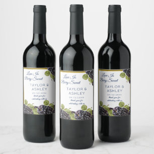 Étiquette Pour Bouteilles De Vin L'amour, c'est du fruit doux de Blackberry