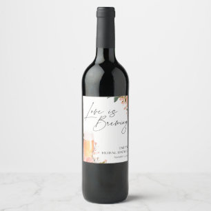 Étiquette Pour Bouteilles De Vin L'amour de la bière est en train de brasser la dou