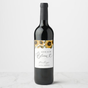 Étiquette Pour Bouteilles De Vin L'amour est en fleurs Mariage champêtre de tournes