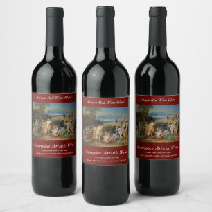 Étiquette Pour Bouteilles De Vin L'Apparition du Christ au peuple d'Ivanov