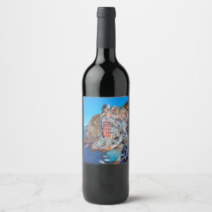 Étiquette Pour Bouteilles De Vin ldp RIOMAGGIORE - Cinque Terre -