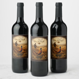 Étiquette Pour Bouteilles De Vin Le Chasseur