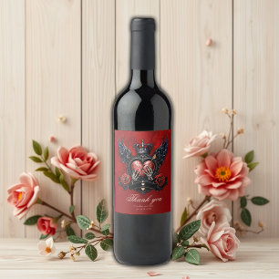Étiquette Pour Bouteilles De Vin Le coeur brisé : un Épopée gothique