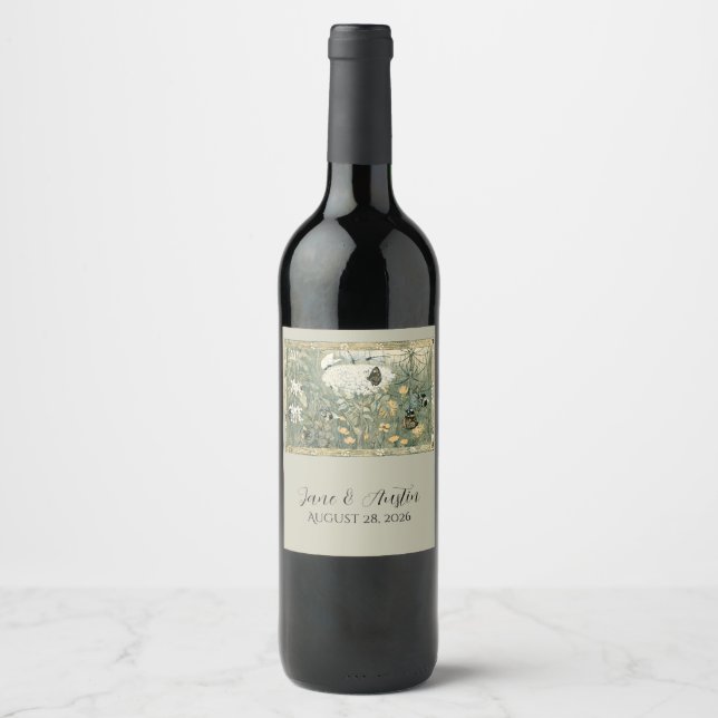 Étiquette Pour Bouteilles De Vin Le conte de Whimsical (Devant)