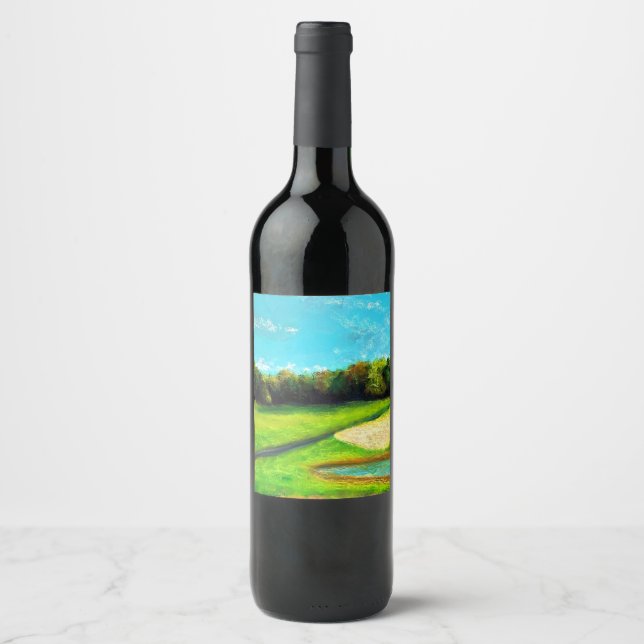 Étiquette Pour Bouteilles De Vin Le Étiquette Vin Vert (Devant)