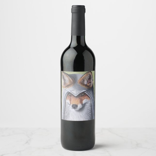 Étiquette Pour Bouteilles De Vin Le Foxy Assassin (Devant)