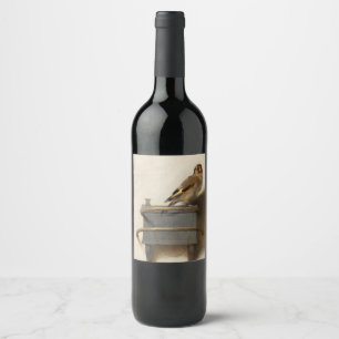 Étiquette Pour Bouteilles De Vin Le Goldfinch, 1654 par Carel Fabritius