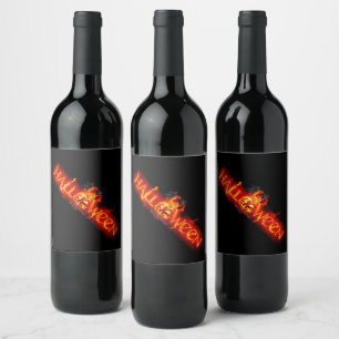 Étiquette Pour Bouteilles De Vin Le lettrage de SlipperyJoe's Halloween massivement