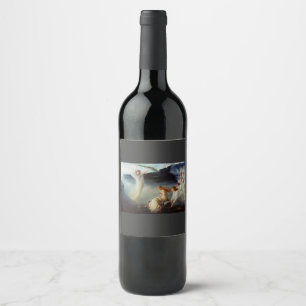 Étiquette Pour Bouteilles De Vin Le martyre de Sainte Christine