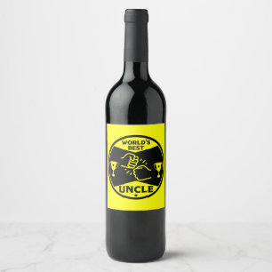 Étiquette Pour Bouteilles De Vin Le meilleur oncle du monde