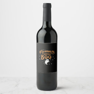 Étiquette Pour Bouteilles De Vin Le petit garçon de maman - Happy Halloween