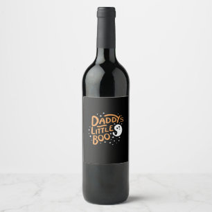 Étiquette Pour Bouteilles De Vin Le petit garçon de papa, Happy Halloween