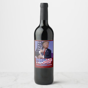 Étiquette Pour Bouteilles De Vin Le président Trump - Trump - Promesses faites en 2
