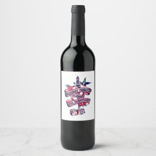 Étiquette Pour Bouteilles De Vin Le samedi soir est fait pour se battre