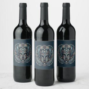Étiquette Pour Bouteilles De Vin Légendes normandes enchantées : Imagerie viking