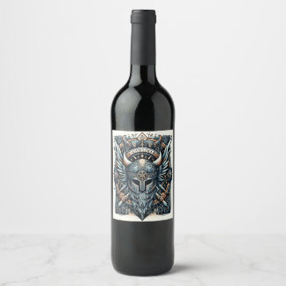 Étiquette Pour Bouteilles De Vin Légendes normandes enchantées : Imagerie viking