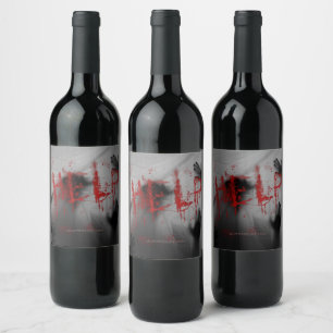 Étiquette Pour Bouteilles De Vin l'épais visuel thématique horreur glaçant de Slipp